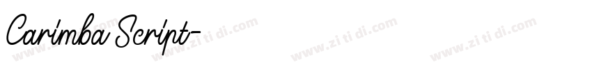 Carimba Script字体转换 Carimba Script字体转换